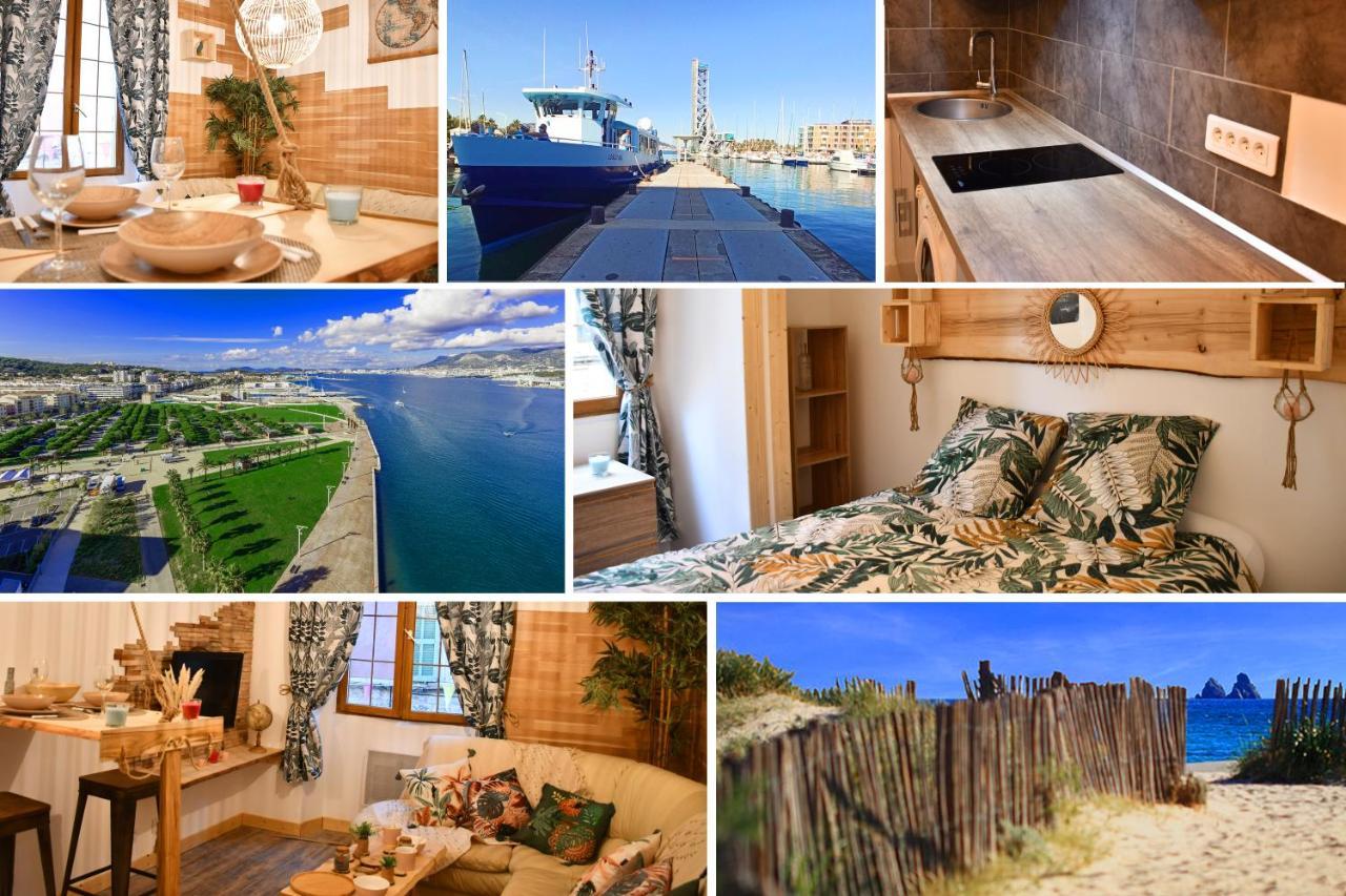 Le Cabanon H24,Atypique,Cosy,Port,Plage,Wifi,Netflix ラ・セーヌ・シュル・メール エクステリア 写真